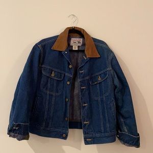 Vintage Storm Rider Flannel-Lined Lee Denim Jacket